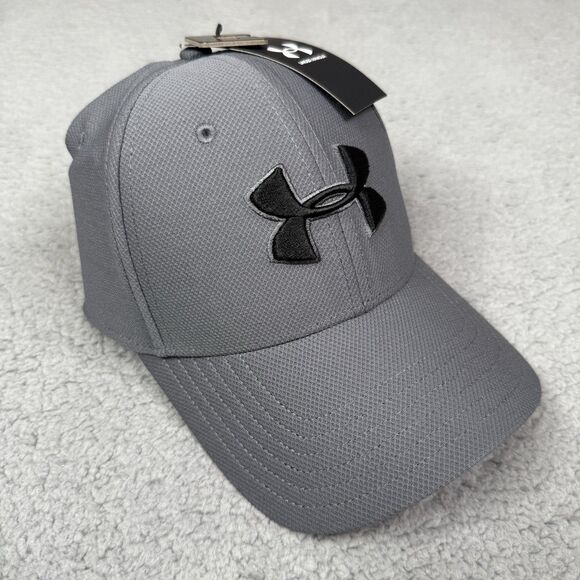 Under Armour Hat Cap Mens L/XL Gray Black Logo UA Blitzing 3.0 Stretch Fit NWT - Picture 3 of 9